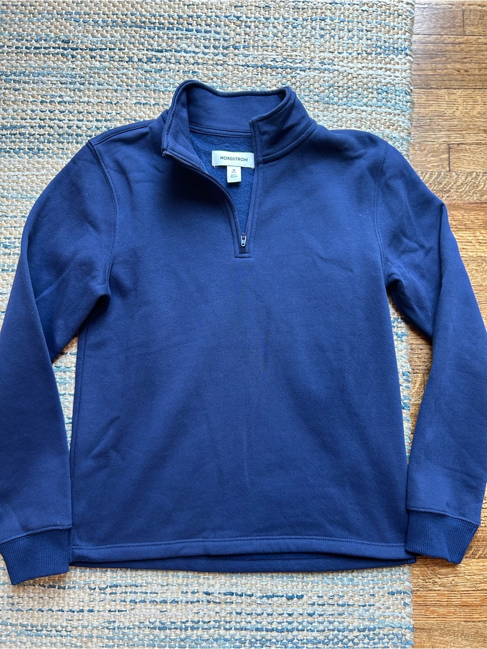 Nordstrom Kids Navy Blue Quarter-Zip Pullover